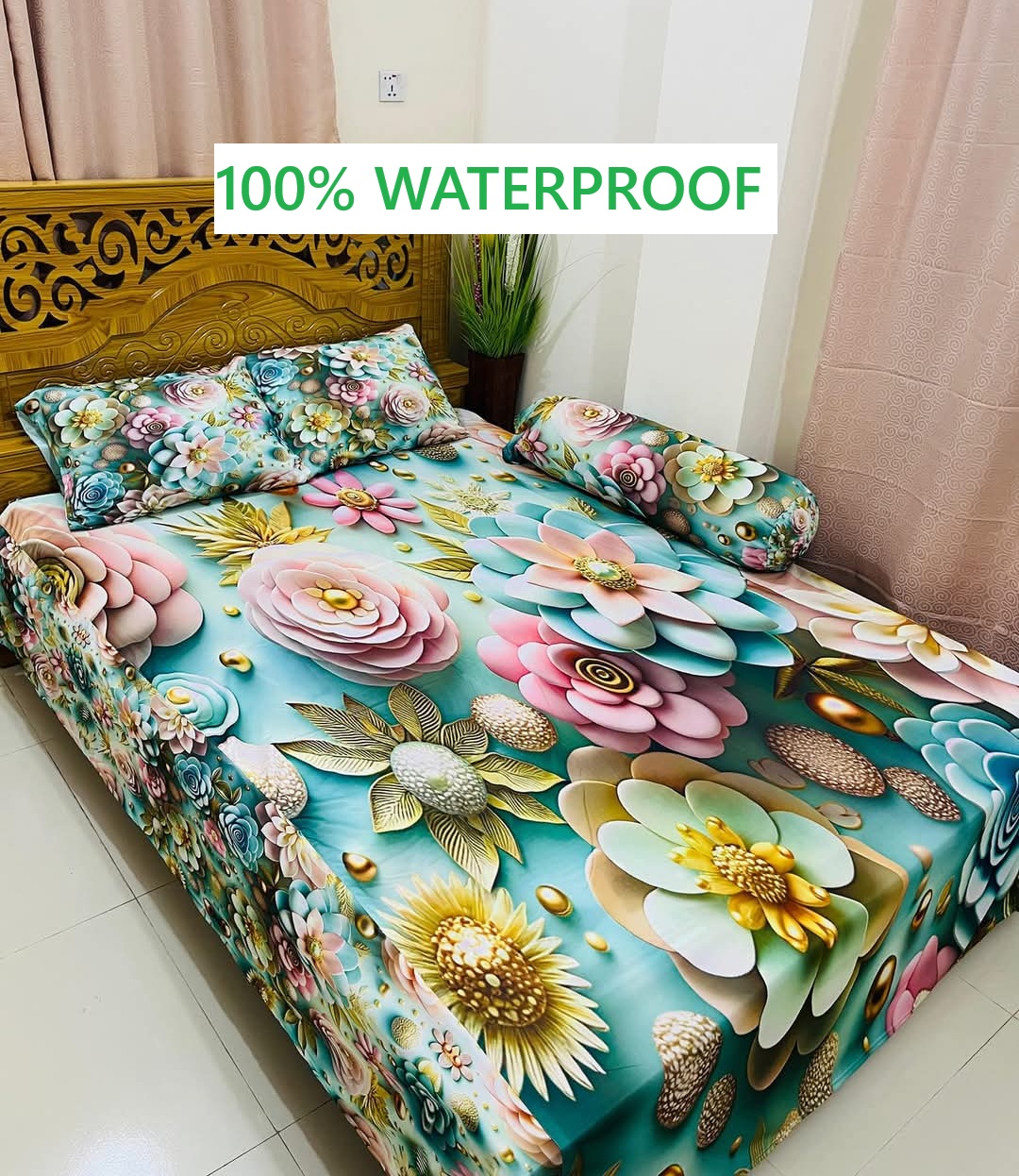 100% Waterproof Premium Quality Bedsheet